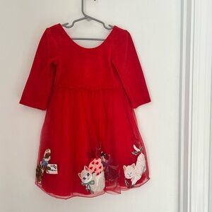Mini Boden Vibrant Red Dress